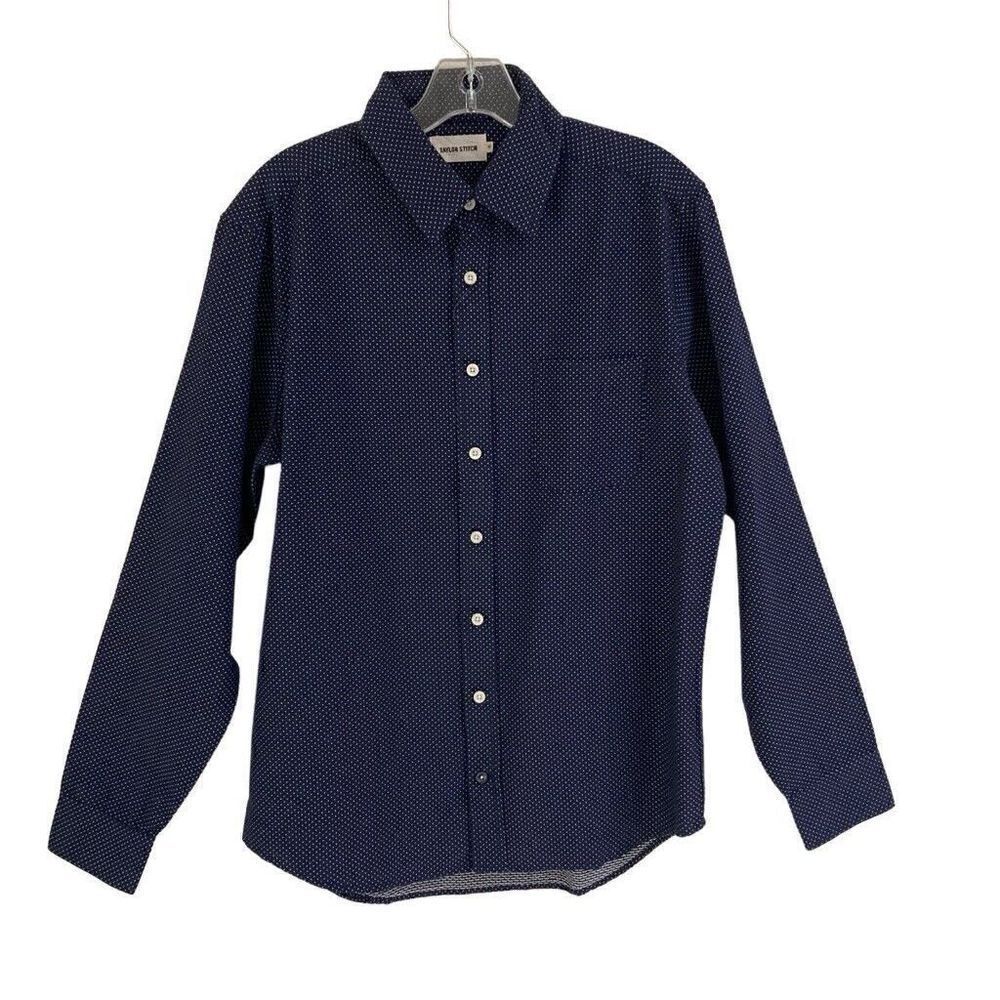 Taylor Stitch The California In White Jacquard Dot button down shirt Variety